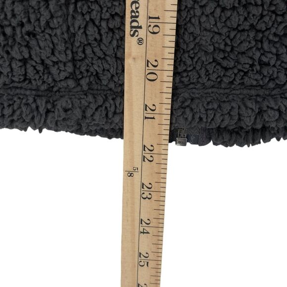 Express Jacket Womens Small Gray Sherpa Faux Long Sleeve Mock Neck Full Zip - Picture 14 of 14
